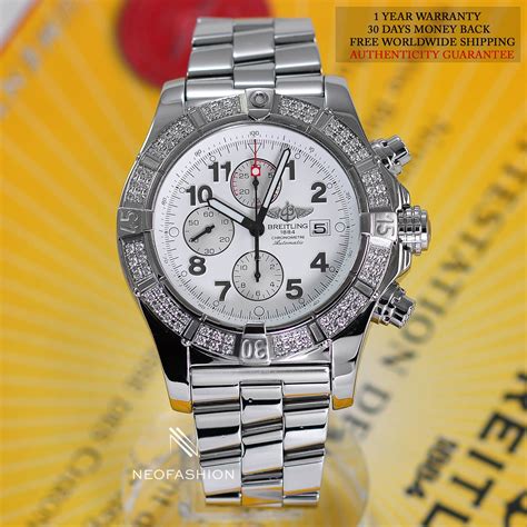 breitling super avenger factory diamond bezel